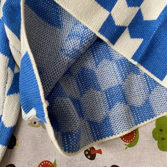 Rhude Check Embroidered Elastic Shorts Mens Blue - Picture 5 of 6